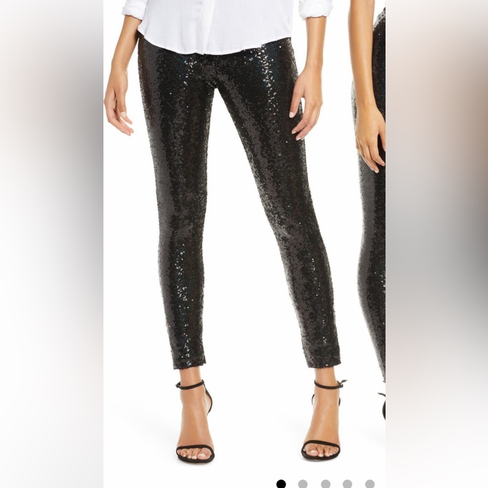 NWT. Commando skinny sequin black high waist leggings